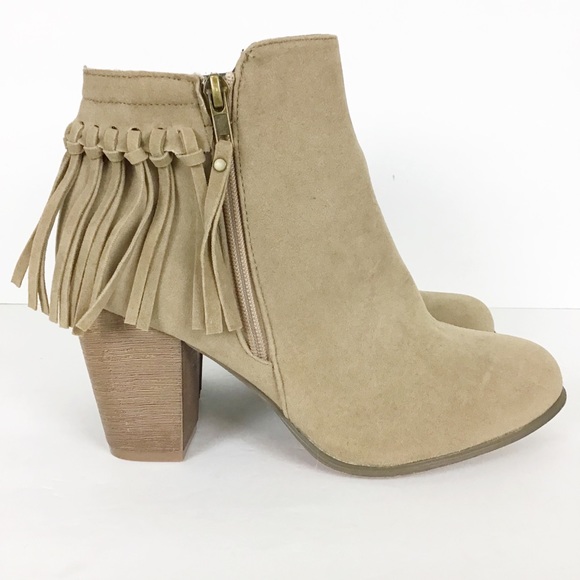 ADRIANA Juniper-55 fringe boho booties NWOB Women’s size 10 - Picture 4 of 7